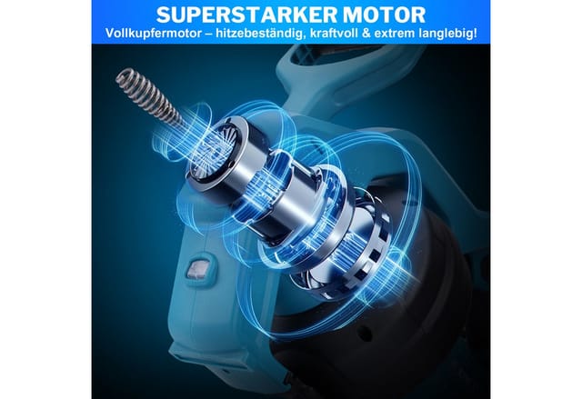 XERSEK Akku-Rohrreiniger Rohrreinigungsmaschine Abflussspirale Stufenlose Drehzahl & Rücklauf, 650 U/min, 7,6 m (Kompatibel mit Makita 18V, Spirallänge Ø 7 mm für Rohre 19-85mm), Abflussreiniger Ideal für Verstopfungen in WC, Dusche, Küche, Abfluss
