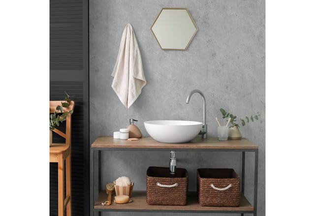 Schulte Badrückwand DecoDesign Dekor Stein Grau-Hell, (1 Platte à 100 x 210 cm), Wandverkleidung, Duschrückwand, fugenloser Fliesenersatz