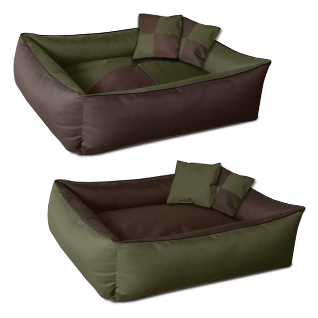 BedDog Tierbett Hundebett MAX QUATTRO mit Rand, Bezug abnehmbar