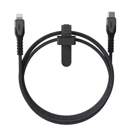 Uag Robustes Kabel - Usb-c-kabel - Lightning 30w, 1,5 M (schwarz/grau)