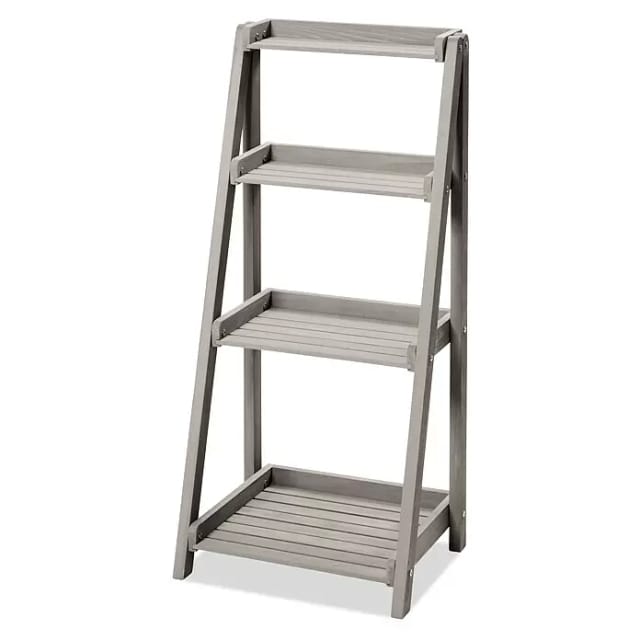 BUTENKIST Pflanzentreppe GESA, Pflanzenständer aus Holz, 4 Etagen, für Balkon, Garten, Terrasse