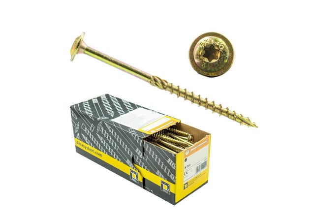 Domax Schraube Tischlerschrauben mit Tellerkopf TORX - Zink galvanisiert, (50 St)