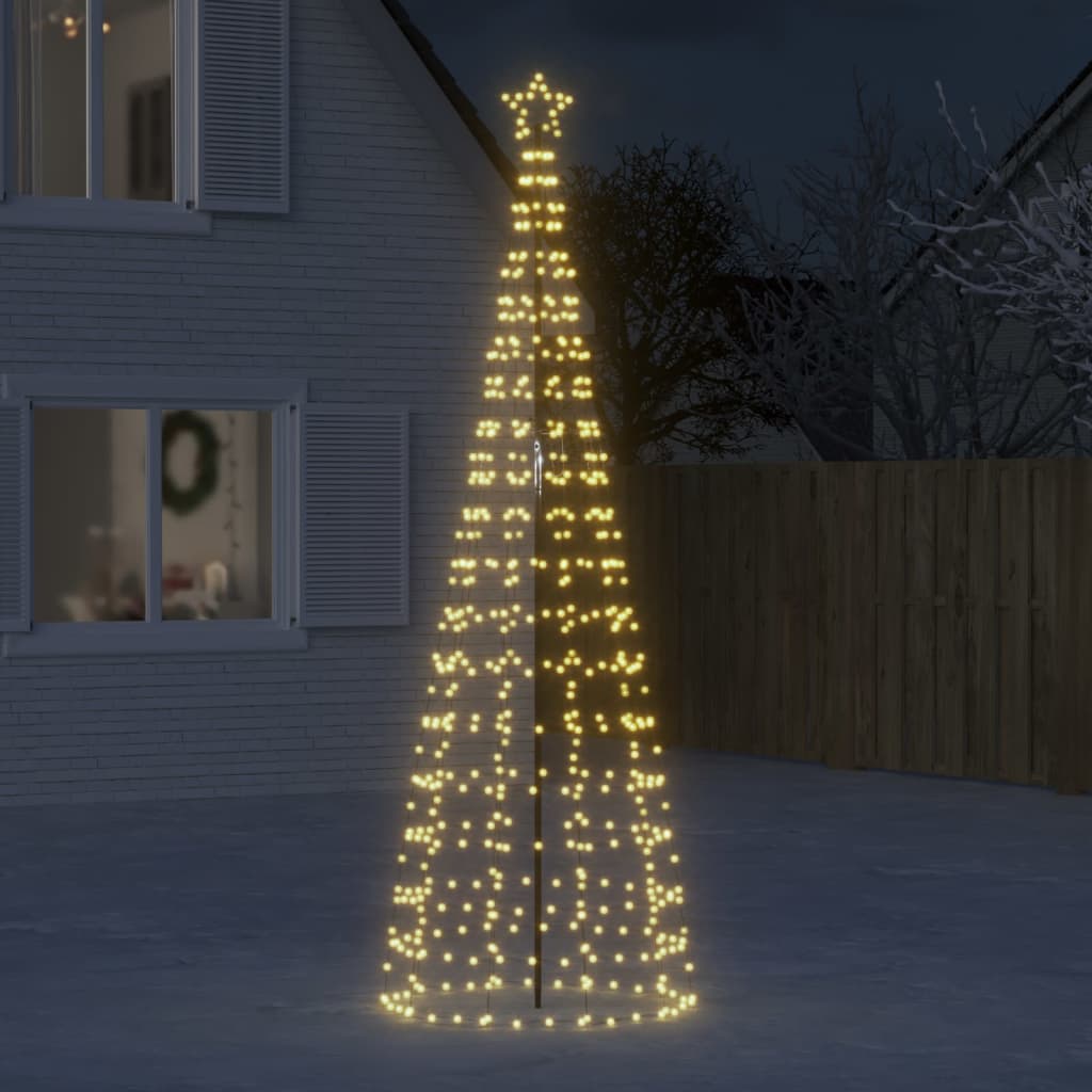 Led-weihnachtsbaum Mit Erdspießen 570 Leds Warmweiß 300 Cm