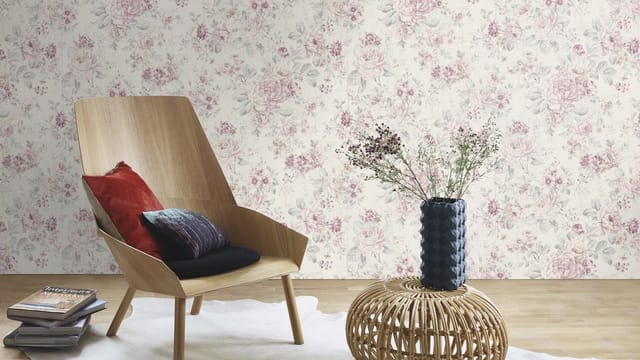 Rasch Vliestapete Rasch Selection, Floral, rosa creme 516029
