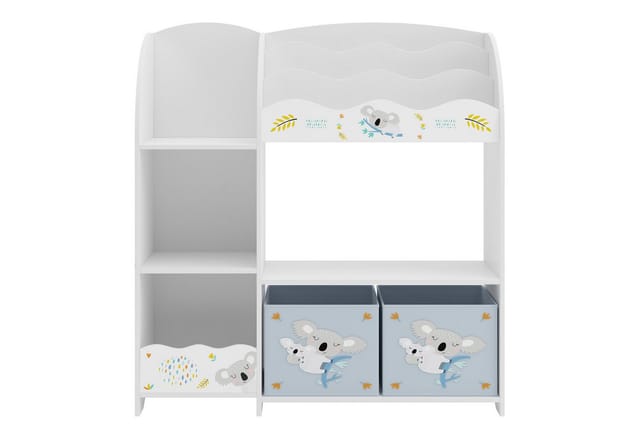 en.casa Kinderregal, »Lysekil« 100 x 93 x 30 cm mit Koala Motiv