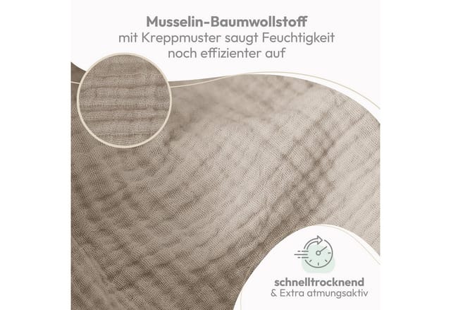 Laleni Spucktuch Spucktücher Baby aus Reiner Baumwolle in 70x70, (30-tlg), OEKO-TEX Zertifizierte Mulltücher