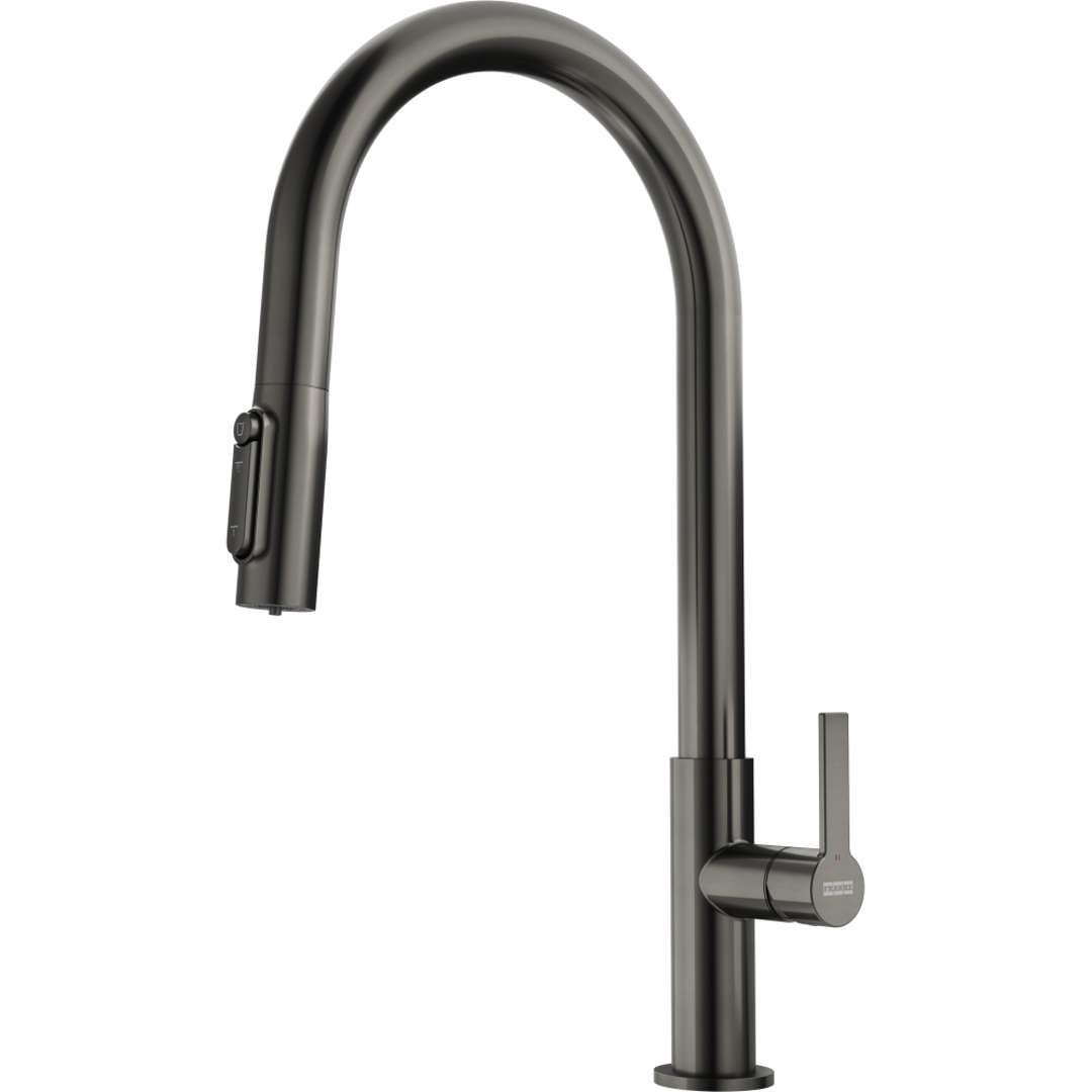 Franke Maris - Spülbeckenarmatur Fg 3660.903 Mit Filterfunktion Und Ausziehbarer Handbrause, Anthrazit 120.0736.603