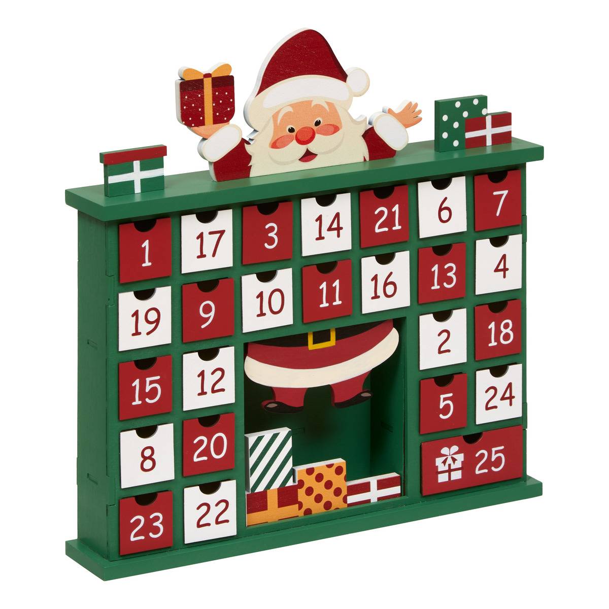 Calendar Advent Holz Kamin H31 - Feeric Lights & Christmas