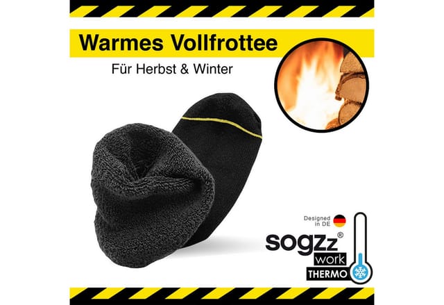 sogzz Arbeitssocken WORK THERMO Winter Herren, 10-20 Paar, Wintersocken Arbeit Socken (WORK THERMO, 20-Paar)