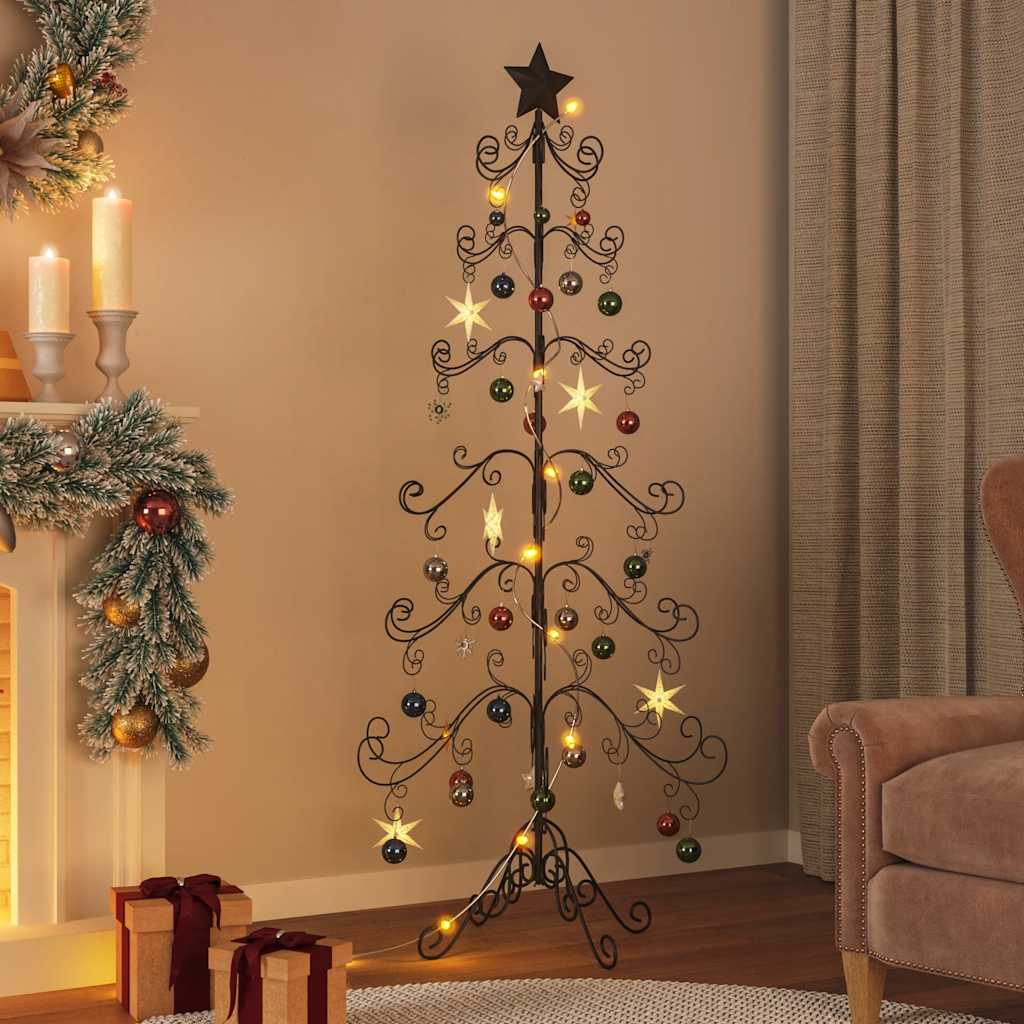 Metall-weihnachtsbaum Für Dekorationen Schwarz 180 Cm