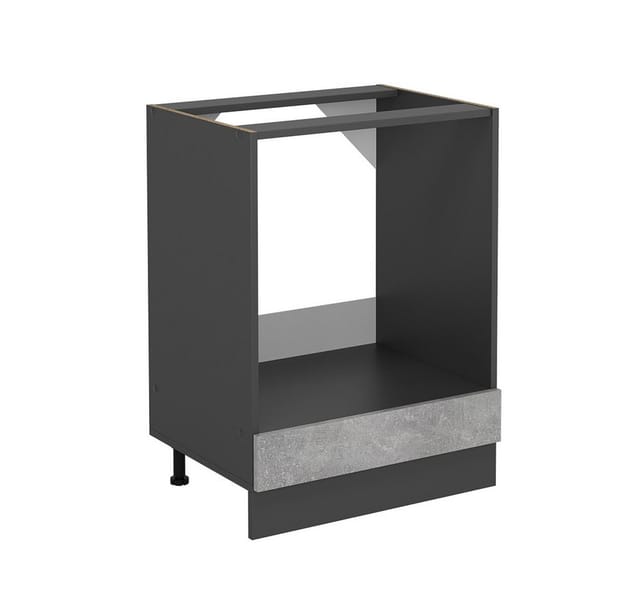 Vicco Herdumbauschrank R-Line, Beton/Anthrazit, 60 cm ohne Arbeitsplatte (1-St)
