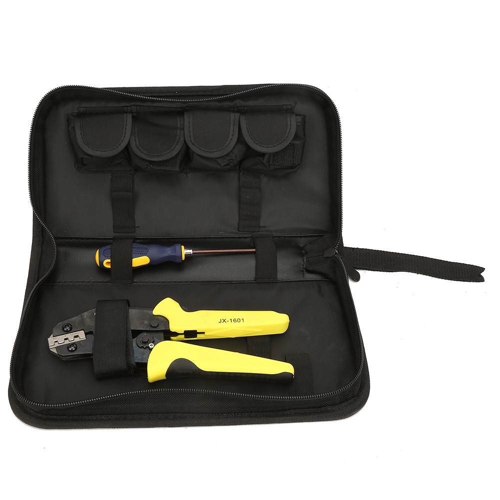 Jx-1601 Kabelcrimpwerkzeug-set Mit Zahnstangenbacke Und 4-in-1-matrizen