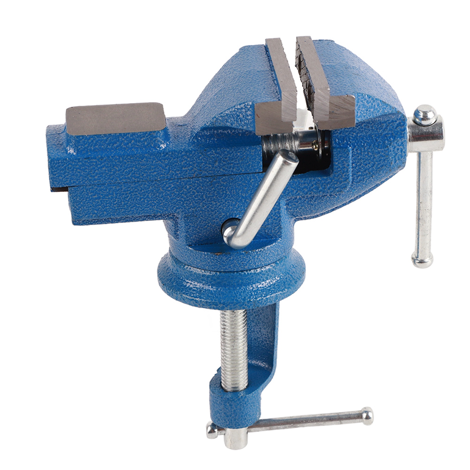 Schwenkbarer Tischschraubstock Mit Amboss Für Schmuck- Und Holzbearbeitung, 60 Mm Spannweite