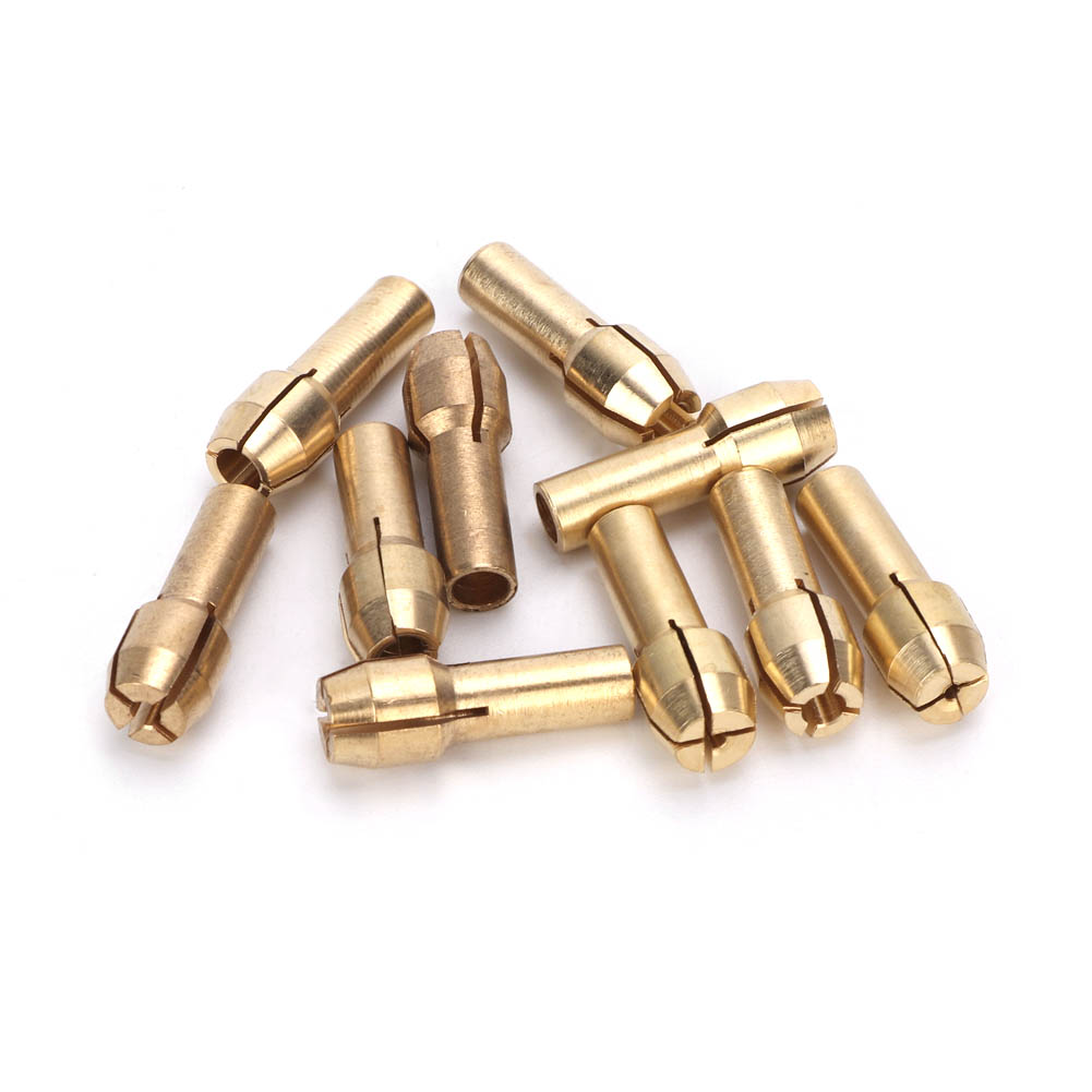 10 Miniatur-messingfutter 0,5-3,2 Mm Für Rotationswerkzeuge Und Elektrische Schleifmaschinen (4,3 Mm)