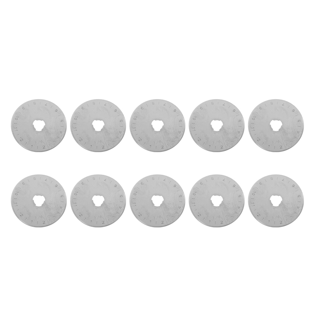 10 Ersatzklingen (45 Mm) Für Rollschneider, Leder-, Stoff-, Papier- Und Bastelwerkzeuge