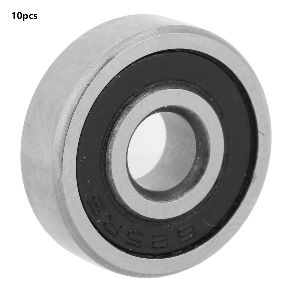 Rillenkugellager Aus Stahl, Beidseitig Mit Gummidichtungen Abgedichtet, Abmessungen 3/4/5/6 Mm Bohrung Und 10/13/16/19 Mm Außendurchmesser (625)