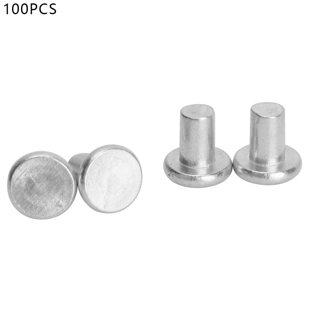 100 Stück Gb867 M4 (4x4 Mm) Vollaluminium-flachkopfnieten Für Metallmontage