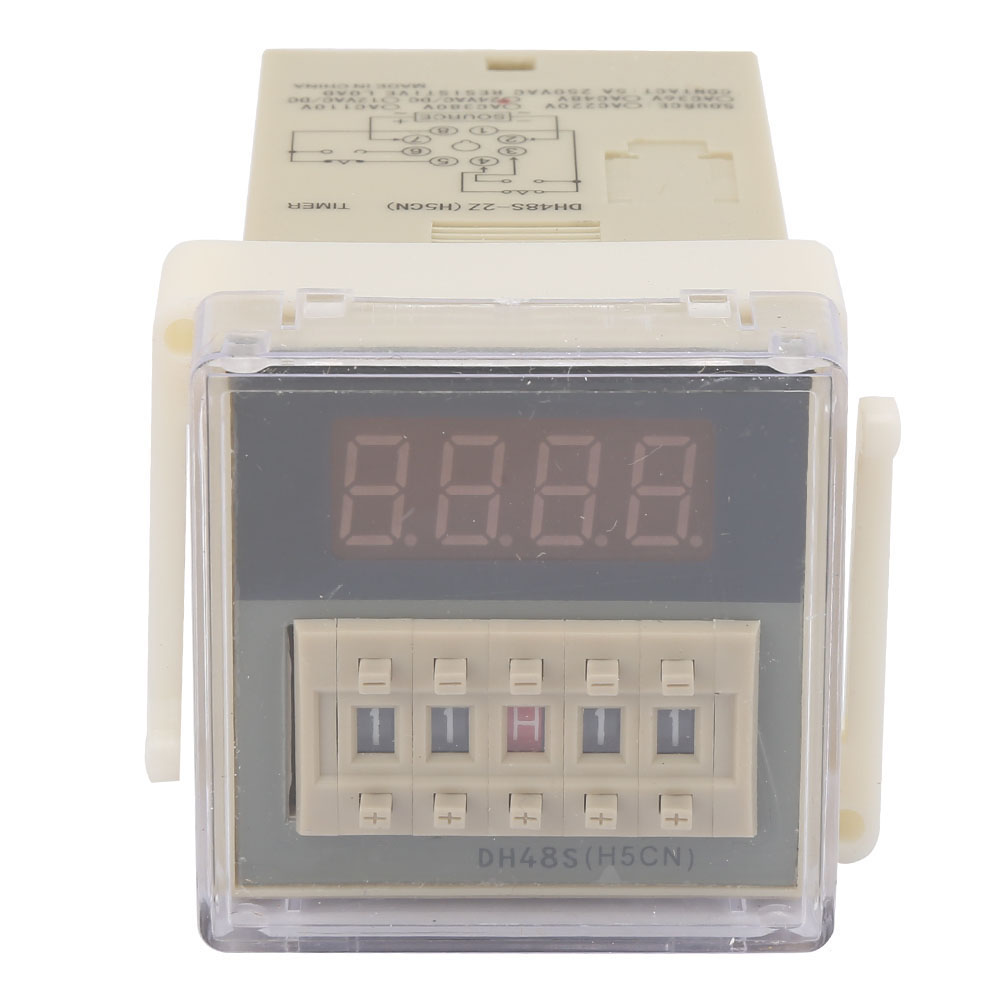 Dh48s-2z 110vac Zeitverzögerungsrelais, Lcd-anzeige, Einstellbar Von 0,01 S Bis 9999 H, 8 Pins Zur Zeitsteuerung