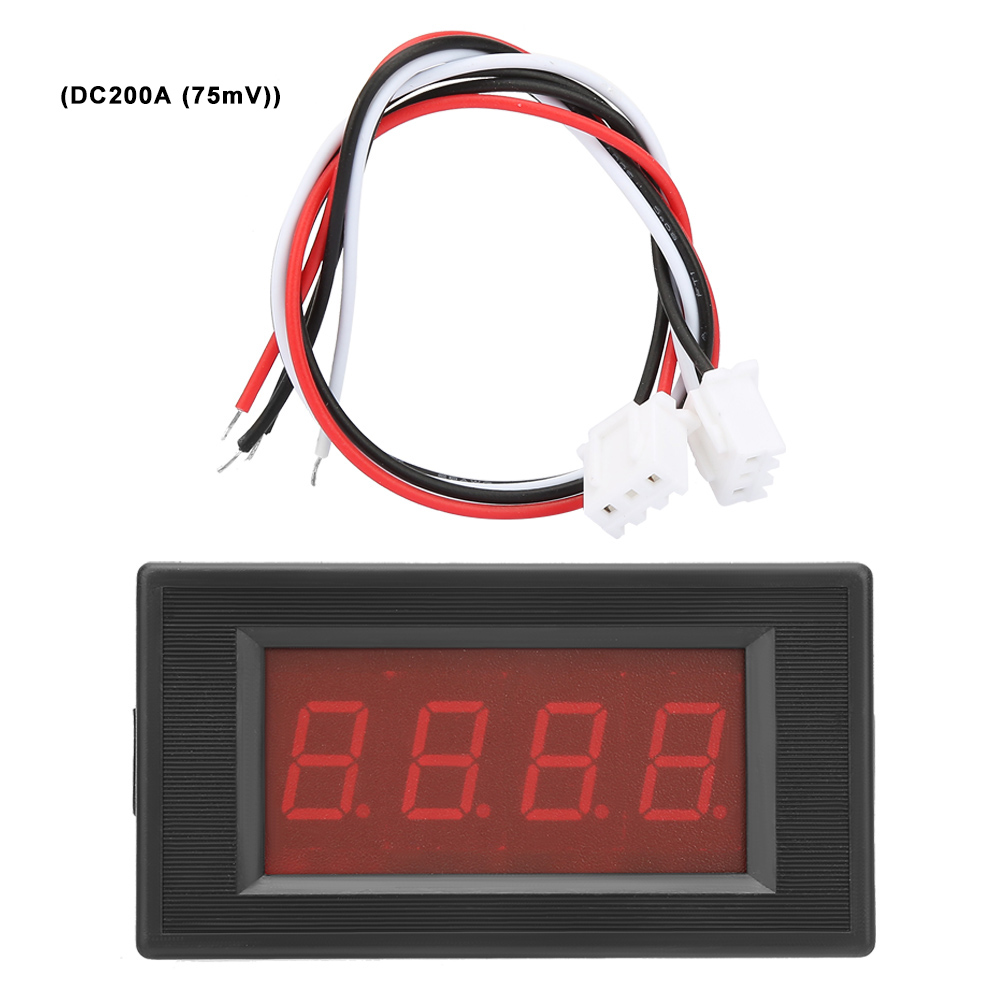 Digitales Gleichstrommessgerät 200a Mit Roter Led, 3 1/2 Stellen, Dc5v, Zur Strommessung (75mv)