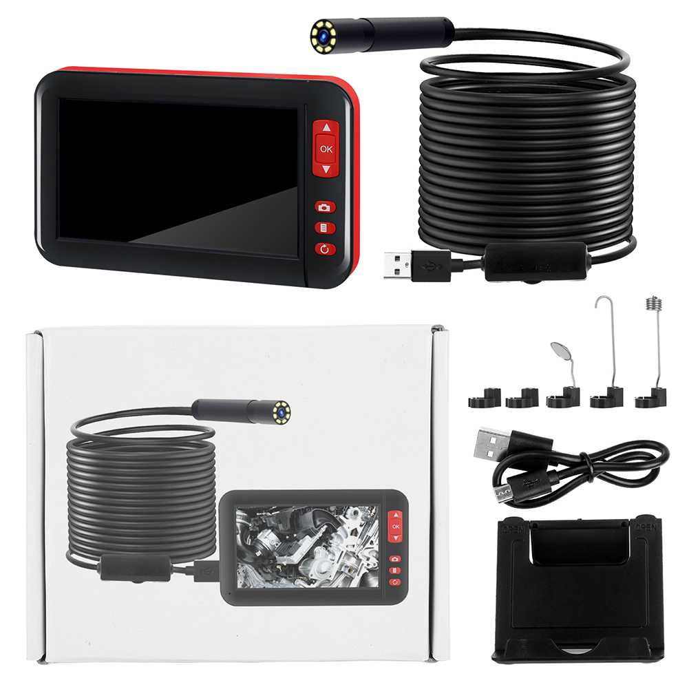 F200 4,3" Digitalendoskop Mit 1080p Inspektionskamera Und Usb-ladekabel (2 M)