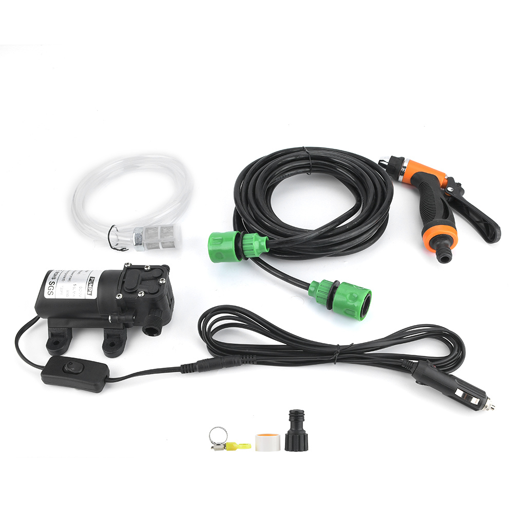 12v Elektrische Autowaschpistole Mit Anschluss Und Pumpe