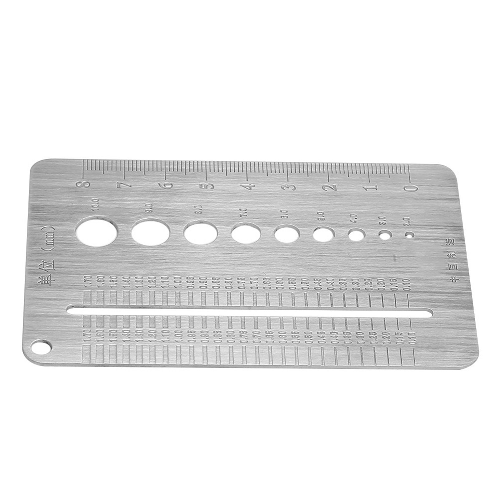 Gewindelehrplatte Aus Edelstahl 2-10 Mm Zur Messung Von Schrauben