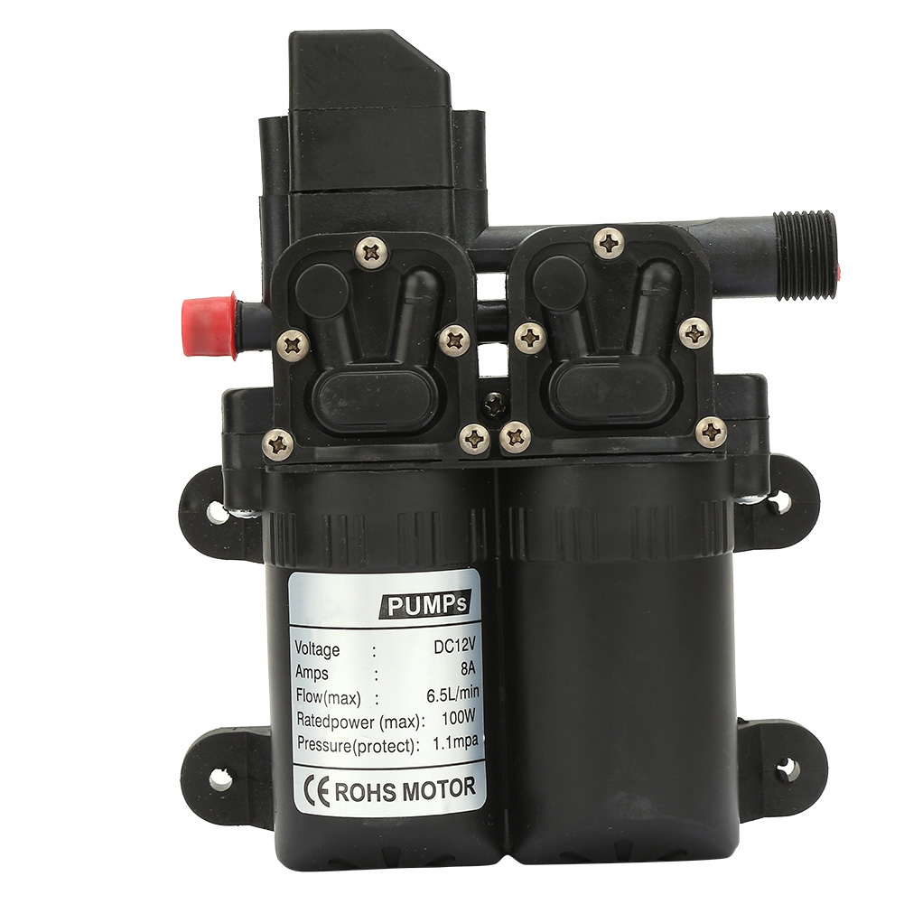 12v 100w Selbstansaugende Elektrische Wasserpumpe Mit Doppelter Ansaugung (schwarz)