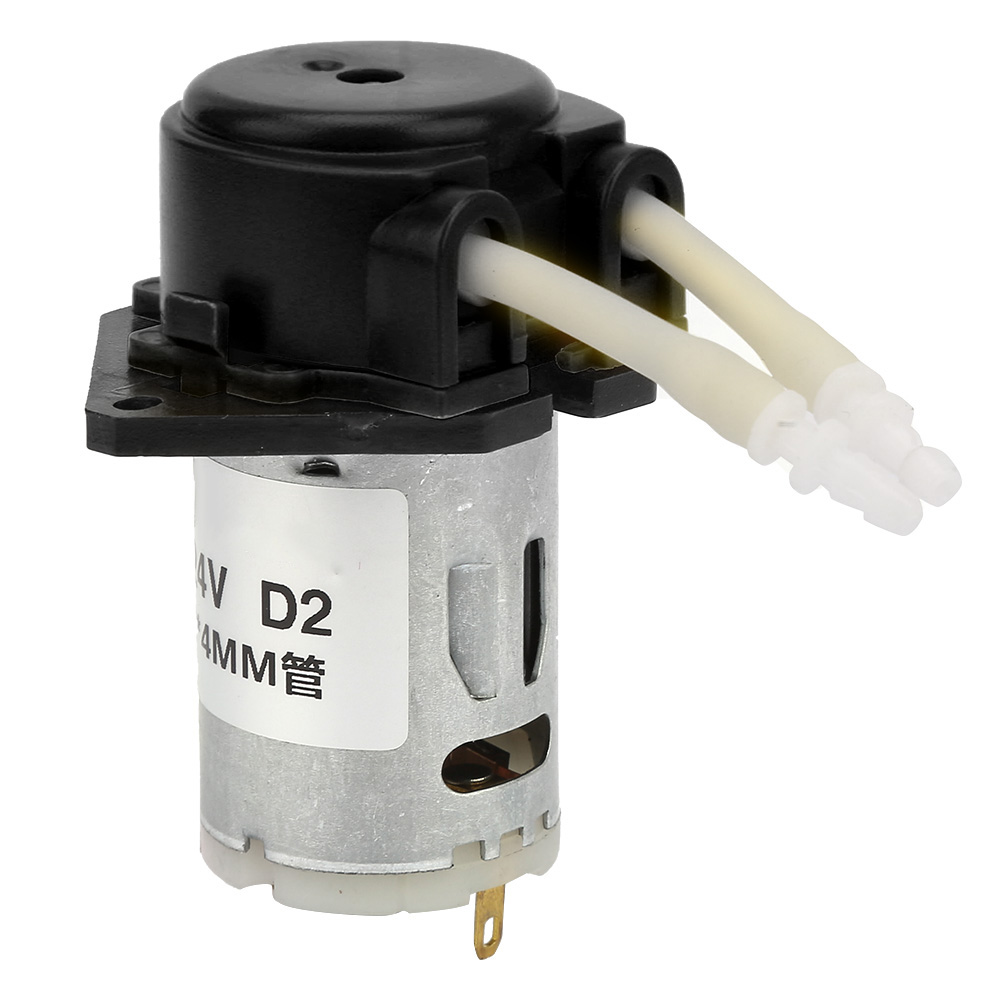 24v Dc 24mm Peristaltikpumpe Für Flüssigkeitsdosierung, Labor Und Analyse (schwarz)