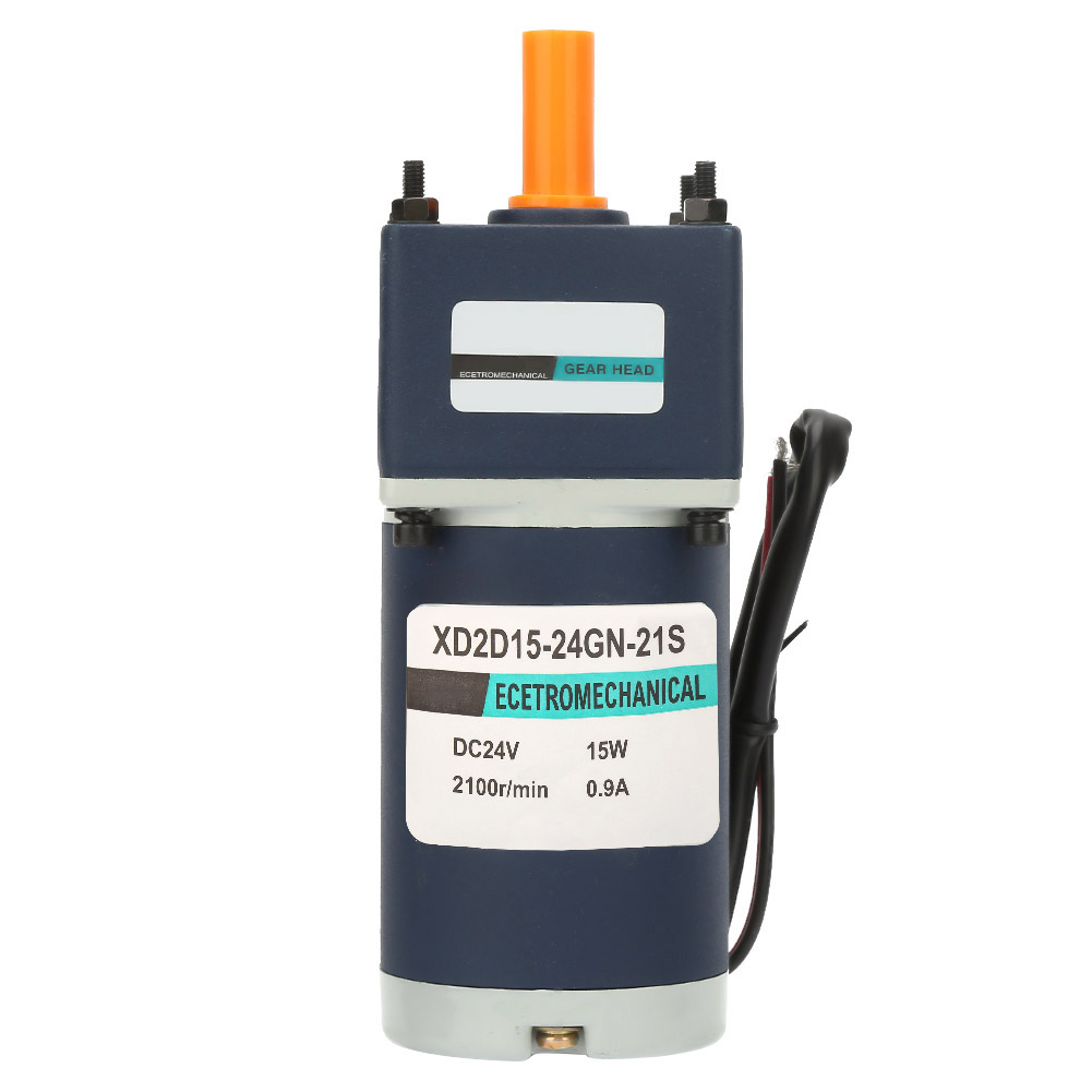 24v Gleichstrom 15w Permanentmagnet-getriebemotor, Drehzahl Einstellbar, Drehrichtung Im Uhrzeigersinn/gegen Den Uhrzeigersinn, 8mm Welle (30 U/min)