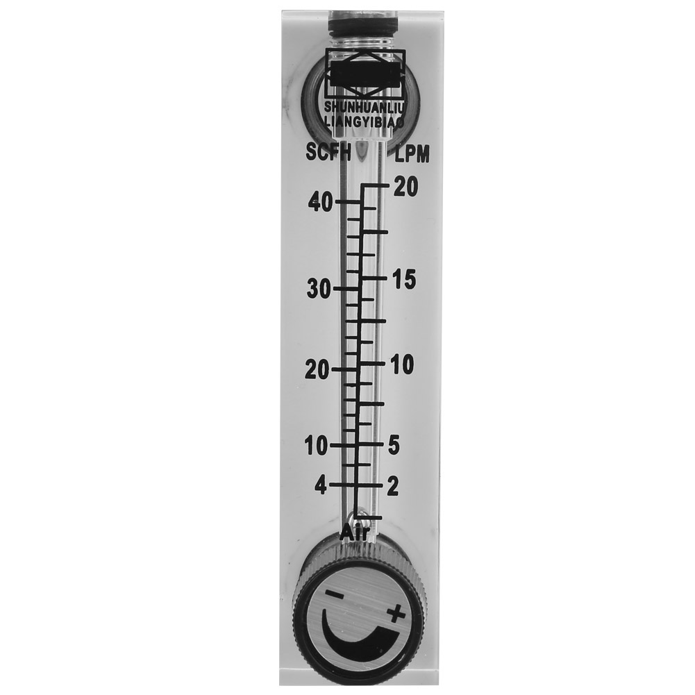 Gasdurchflussmesser Lzm-6t, 2–20 L/min / 4–40 Scfh, Messing, 1/4"-bsp-innengewinde, Einbauausführung