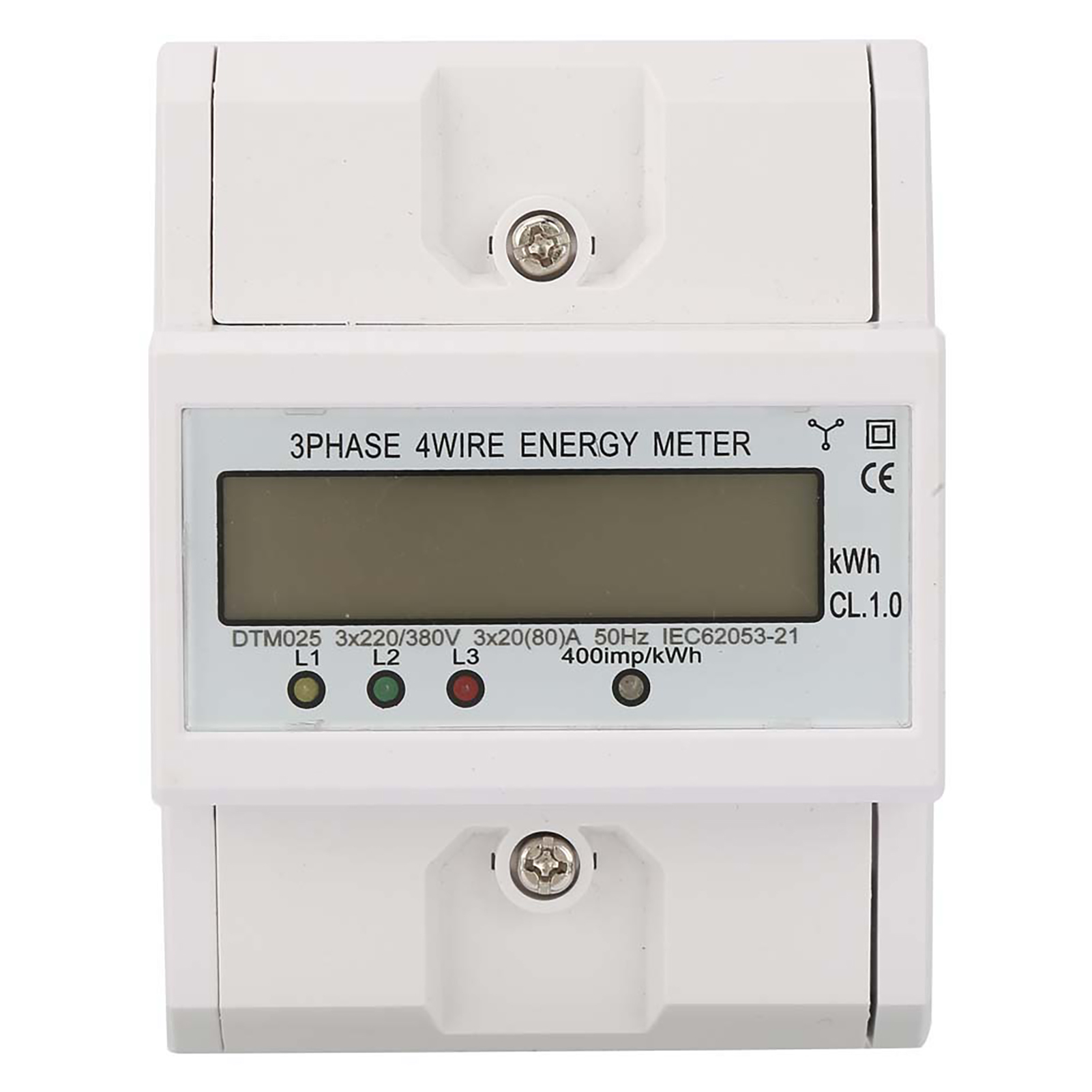 3-phasiger 4p 220/380v 20-80a Digitaler Energiezähler Mit Lcd-bildschirm Zur Überwachung Des Stromverbrauchs