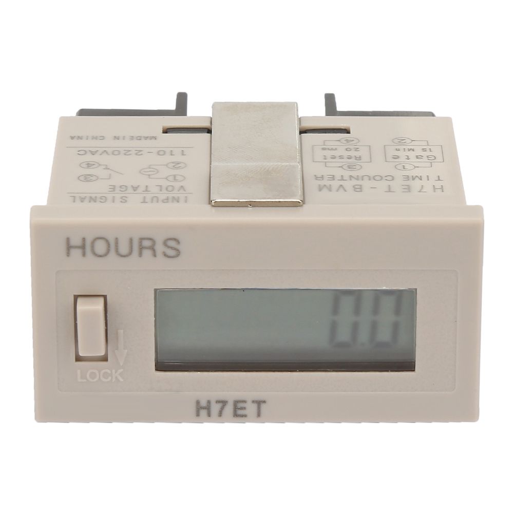 H7et Bvm 6-stelliger Digitaler Lcd-stromzähler Für Wechselstrom 110-220 V, Betriebsstundenzähler (0,0 Stunden)