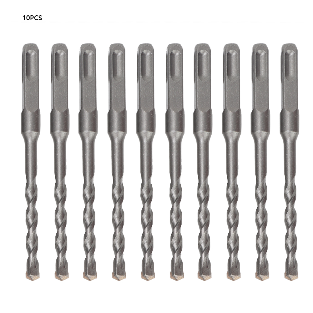 10-teiliges Betonbohrer-set Für Schlagbohrmaschinen, 8x150 Mm Vierkantschaft, Bohrwerkzeuge