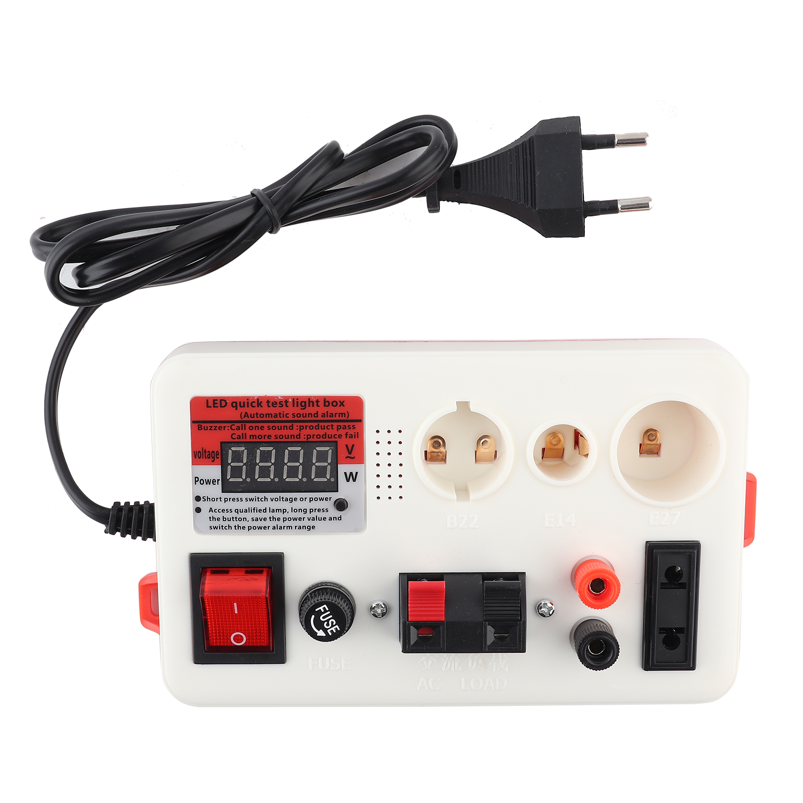 Schneller Led-lampentester, 220-v-spannungsprüfer Mit Eu-stecker (typ A)