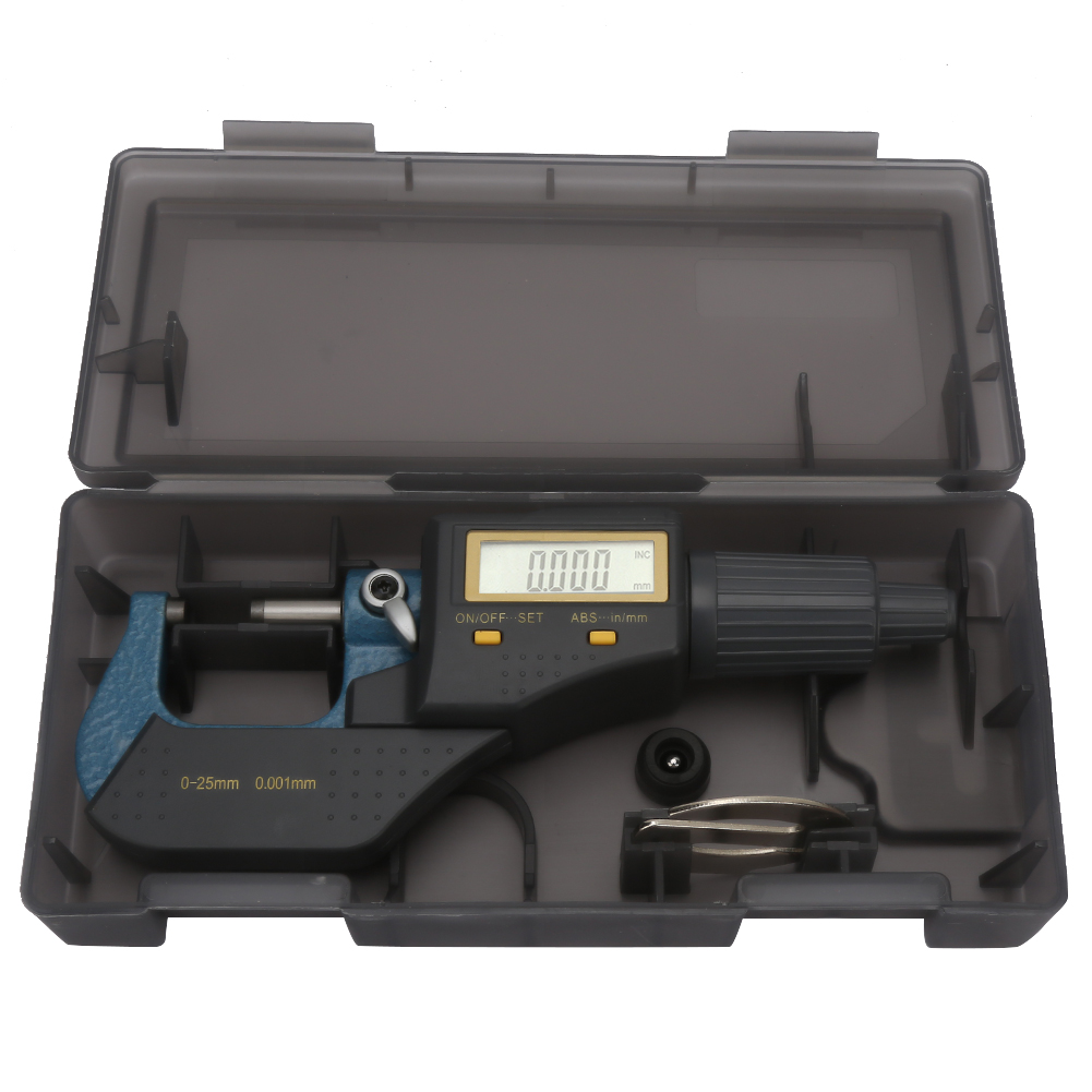 Elektronisches Digitalmikrometer 0-25 Mm, Genauigkeit 0,001 Mm Für Außendurchmesser