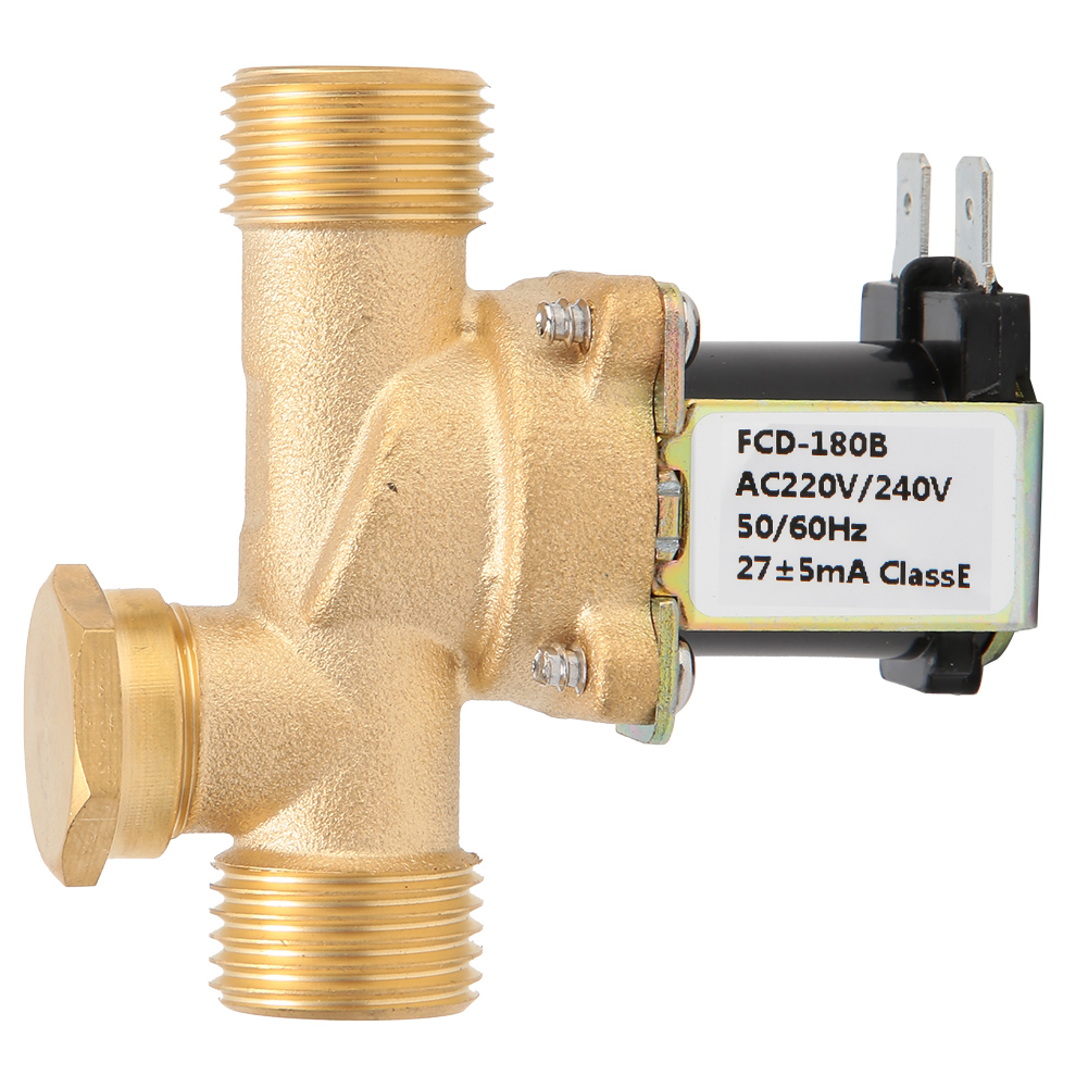 Elektromagnetisches Messingventil Nc G1/2" Für Wasser, 220 V Dc-steuerung