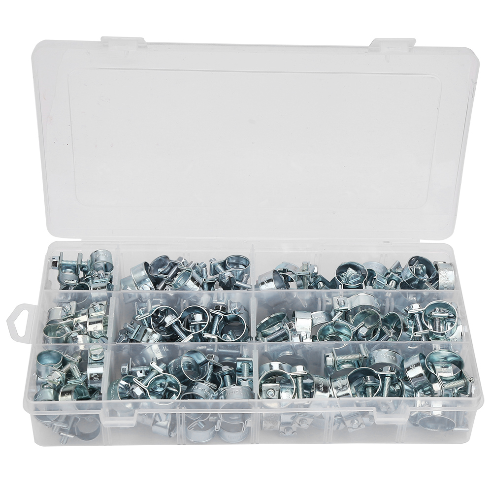 135 Stück Mini-schlauchschellen Für Zink-kraftstoffschläuche 8-18 Mm