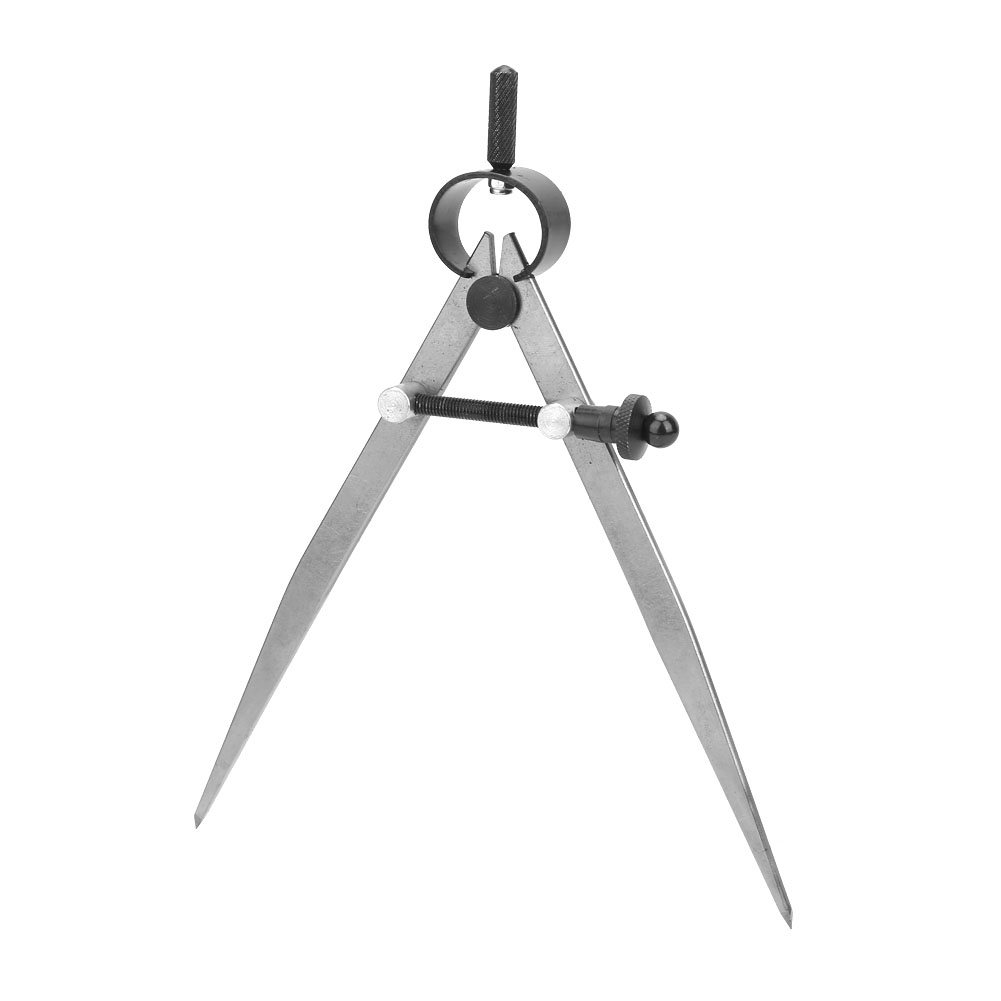 45 Stahlflügelzirkel Für Lederarbeiten, Federzirkel Und Steigbügel Mit Gehärteten Schenkeln (150 Mm)
