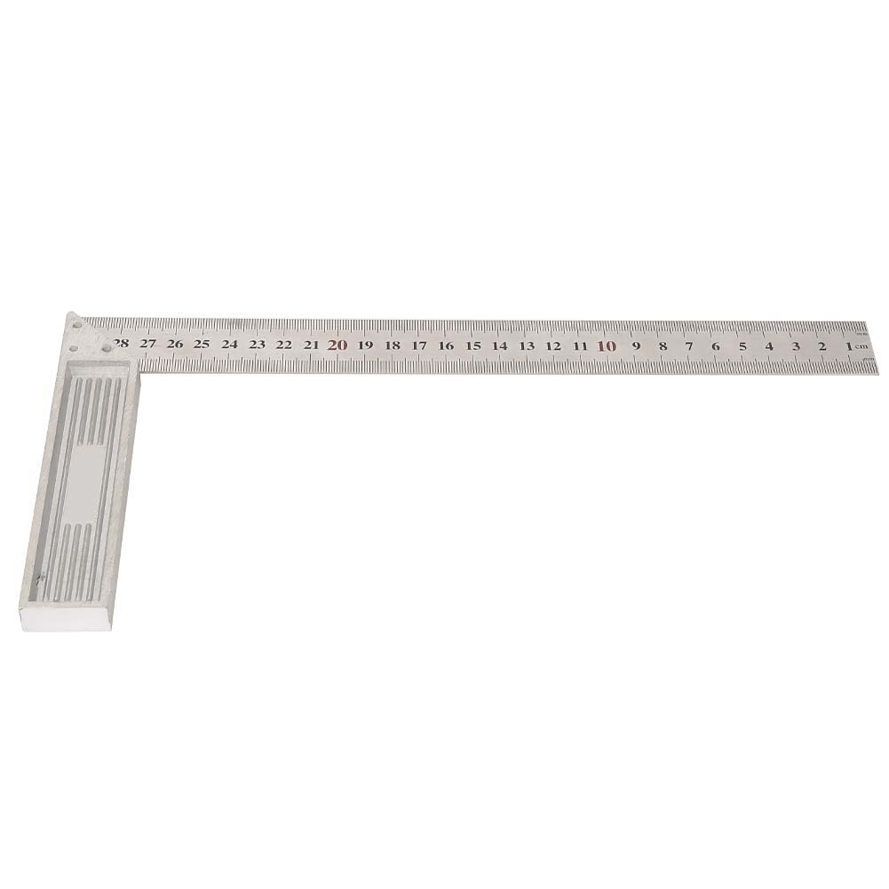 90-grad-winkellineal Aus Aluminiumlegierung, 30 Cm Dicke Gerade Kante