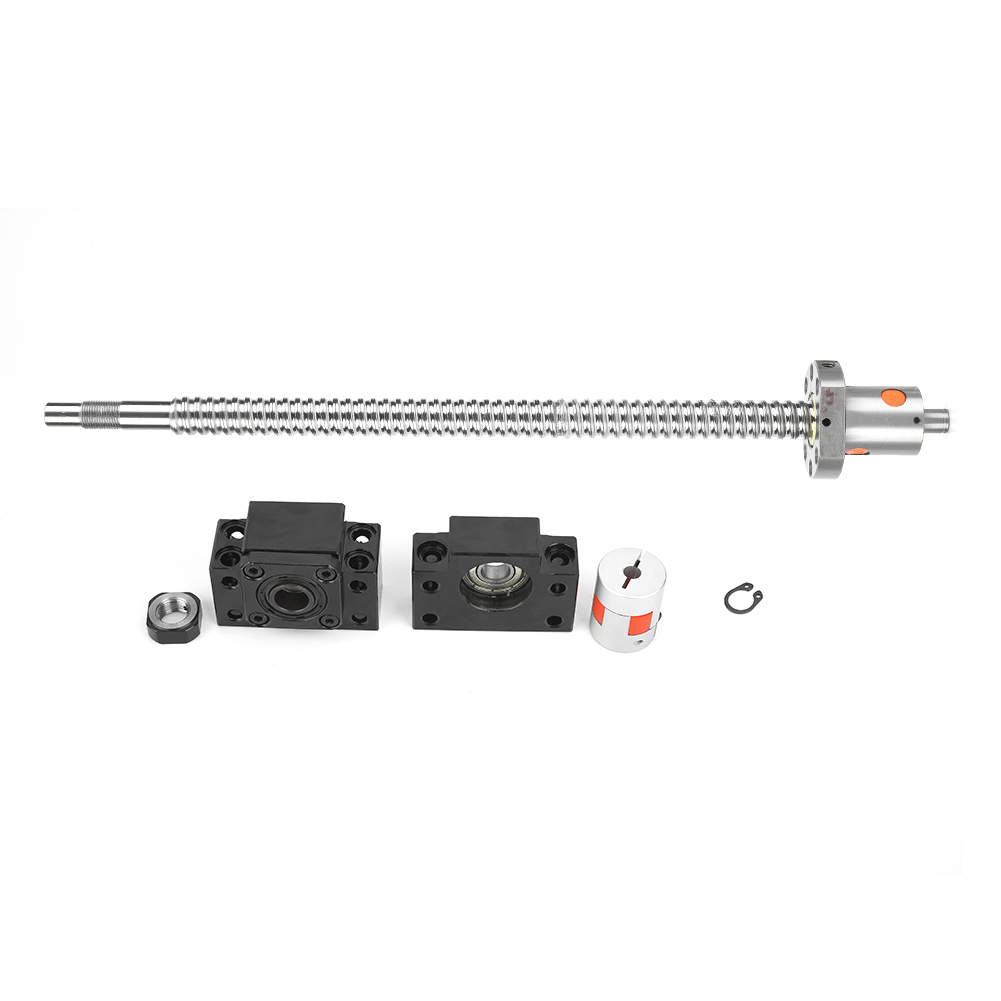 360-mm-kugelgewindetrieb + Bk/bf12-mutter Mit Stützfuß Und 6,35 X 10 Mm-kupplung