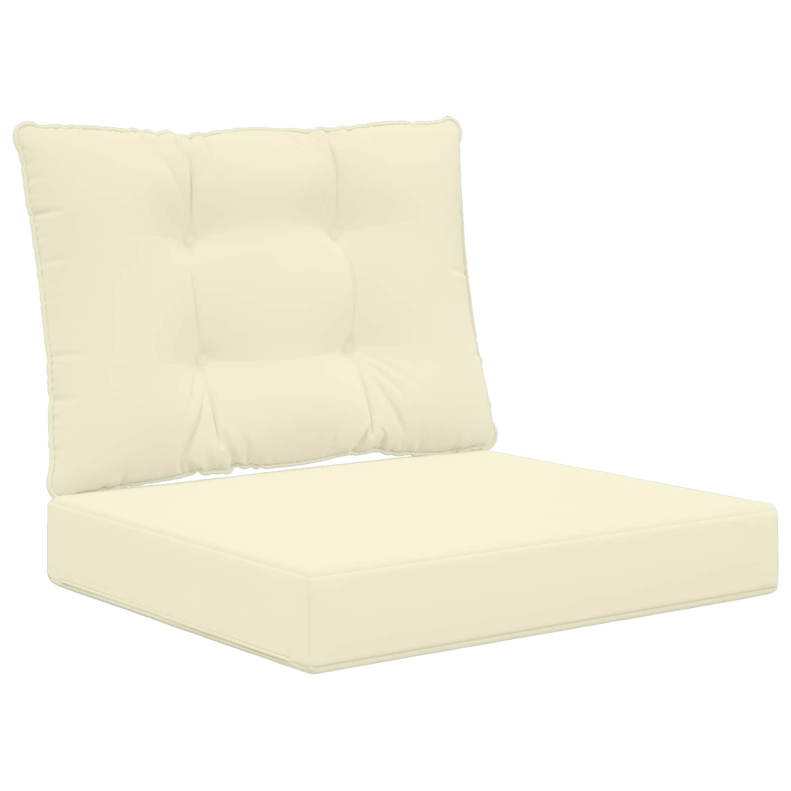 Maison Exclusive - Sofakissen Für Draußen 2 Pcs Creme Polyester