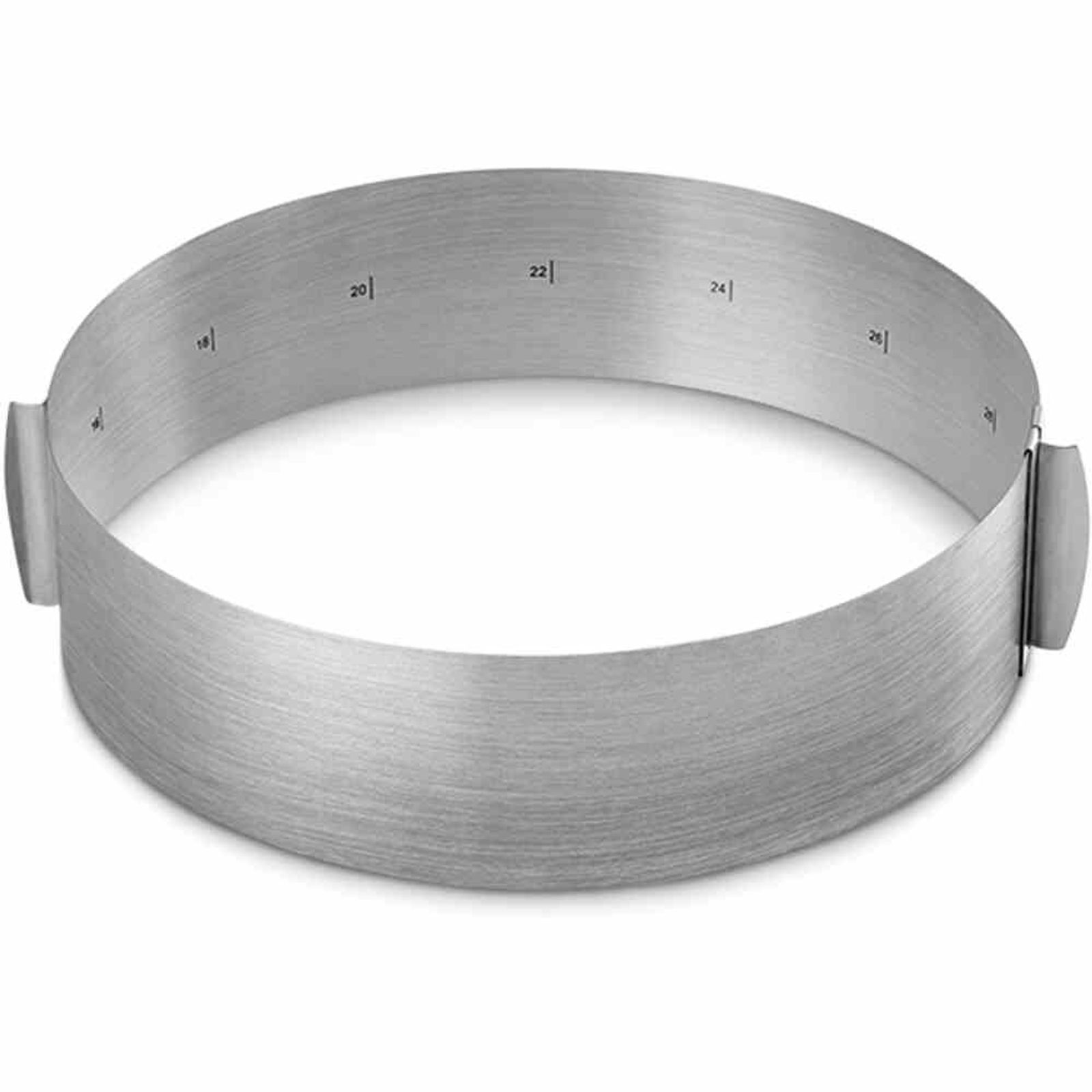 Tortenring "viennoise" Stufenlos Verstellbar, Edelstahl