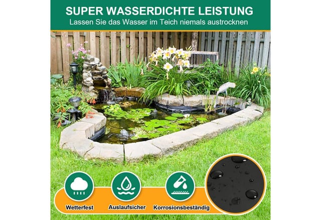 Clanmacy Teichfolie Teichfolie HDPE Universalfolie, Hochbeet, Teich