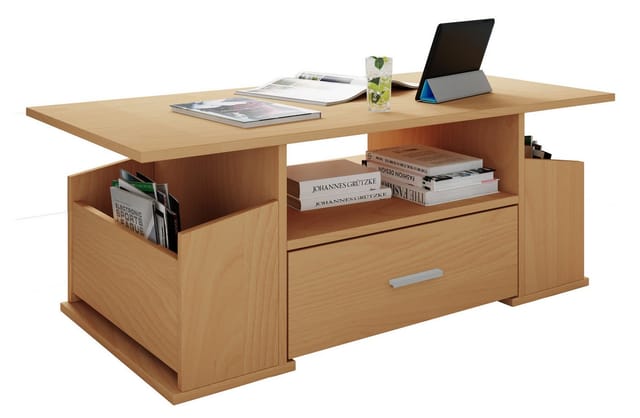 VCM Couchtisch Holz Sofatisch Couchtisch Schublade Junata, Pflegeleicht