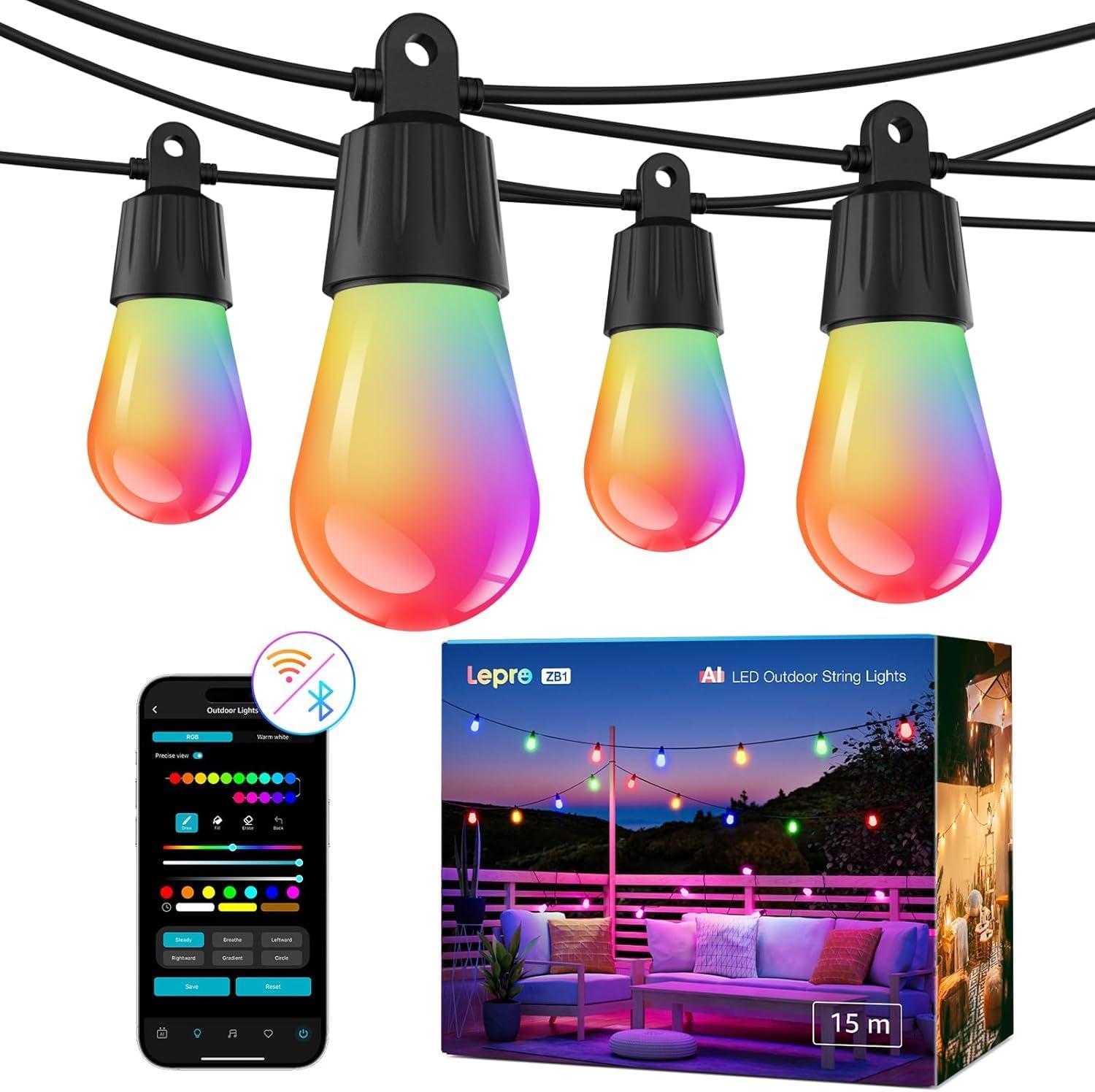 Nanoleaf Lepro Zb1 Ia Lichterkette Rgb 16,6 Meter