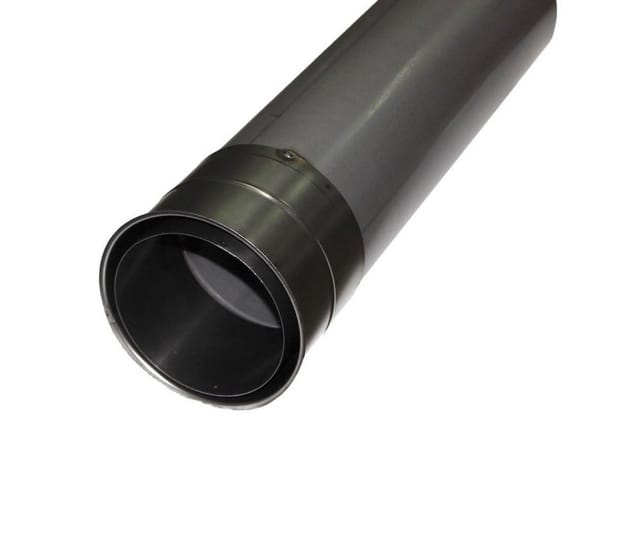 Sendeo Doppelwandfutter Wandfutter SENDEO Ø 130, doppelwandig, blank, Länge 60 cm