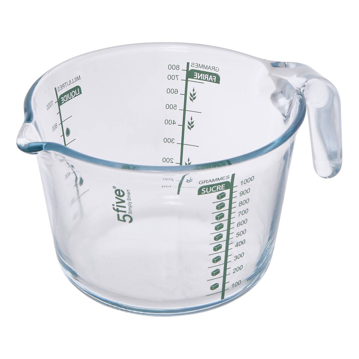 Neo-messbecher, Rund, 1 L, Transparent - 5five