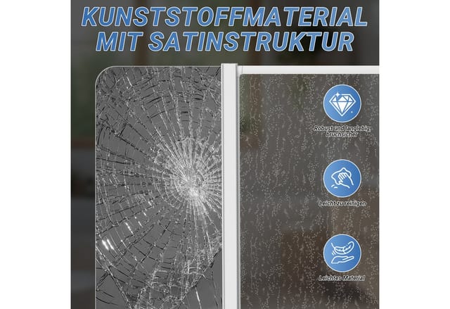 Clanmacy Duschwand Badewannenaufsatz Faltwand Duschwand für Badewanne Badewannenfaltwand