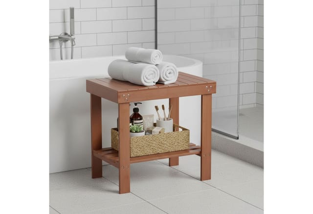 relaxdays Badhocker aus Bambus