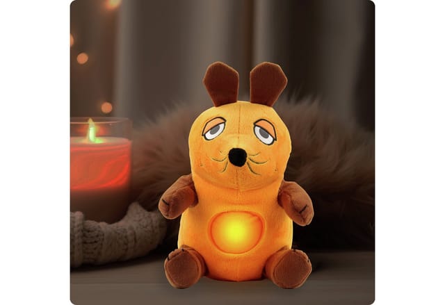ANSMANN AG LED Nachtlicht LED Nachtlicht Maus Kuscheltier inkl. Batterien & Musik Funktion